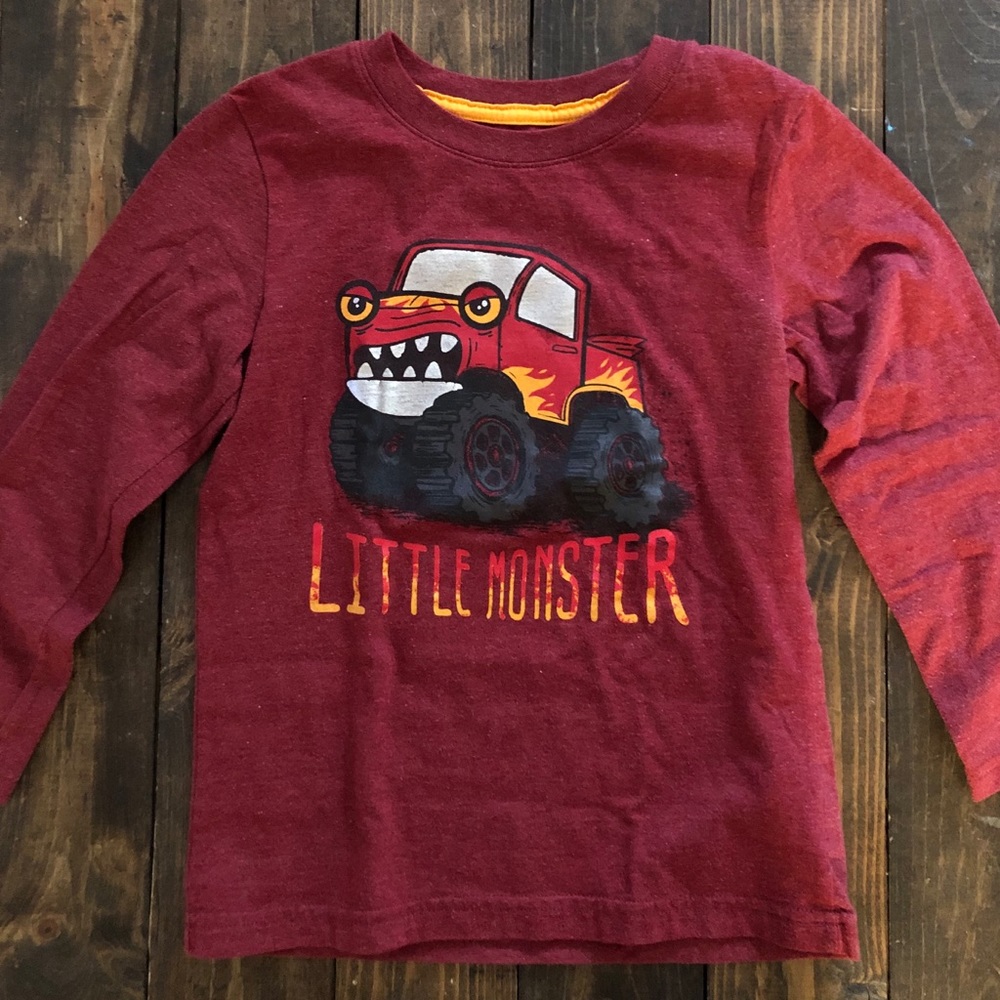Long Sleeve Monster Truck T-shirt